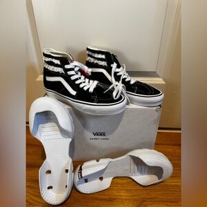Vans High-Top Sandy Liang Sneakers with Lace Detail with removable outsole